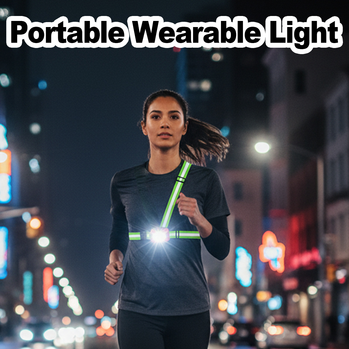 Światło do biegania, ładowane  – Reflective Running Gear Vest recenzja i cena
